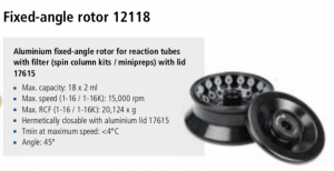 Microcentrífuga Sigma 1-16 e 1-16K rotor 12118 imagem 6