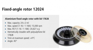 Microcentrífuga Sigma 1-16 e 1-16K rotor 12024 imagem 7