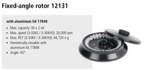 Ultracentrífuga de Bancada Sigma 3-30KS e 3-30KHS rotor 12131 imagem 10