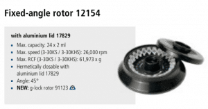 Ultracentrífuga de Bancada Sigma 3-30KS e 3-30KHS rotor 12154 imagem 9